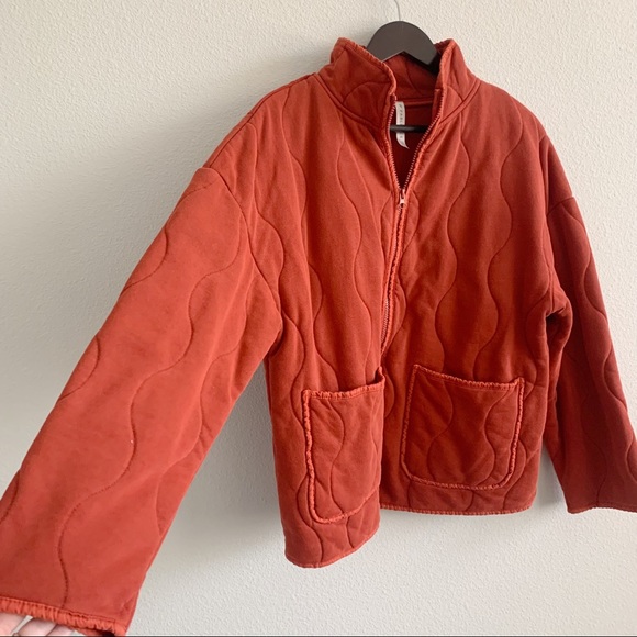 Fabletics Tedi Quilted Jacket Mandarine - Picture 8 of 12